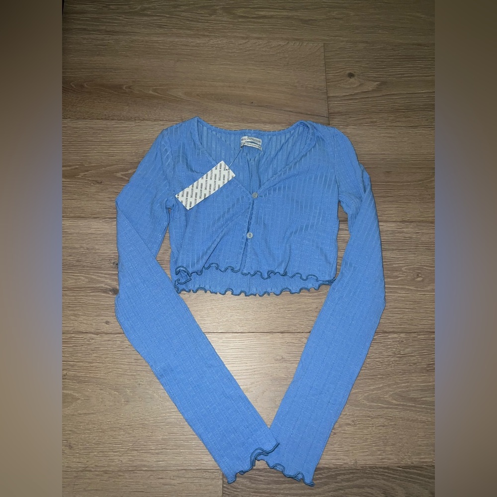 brand new urban outfitters blue long sleeve small with tags